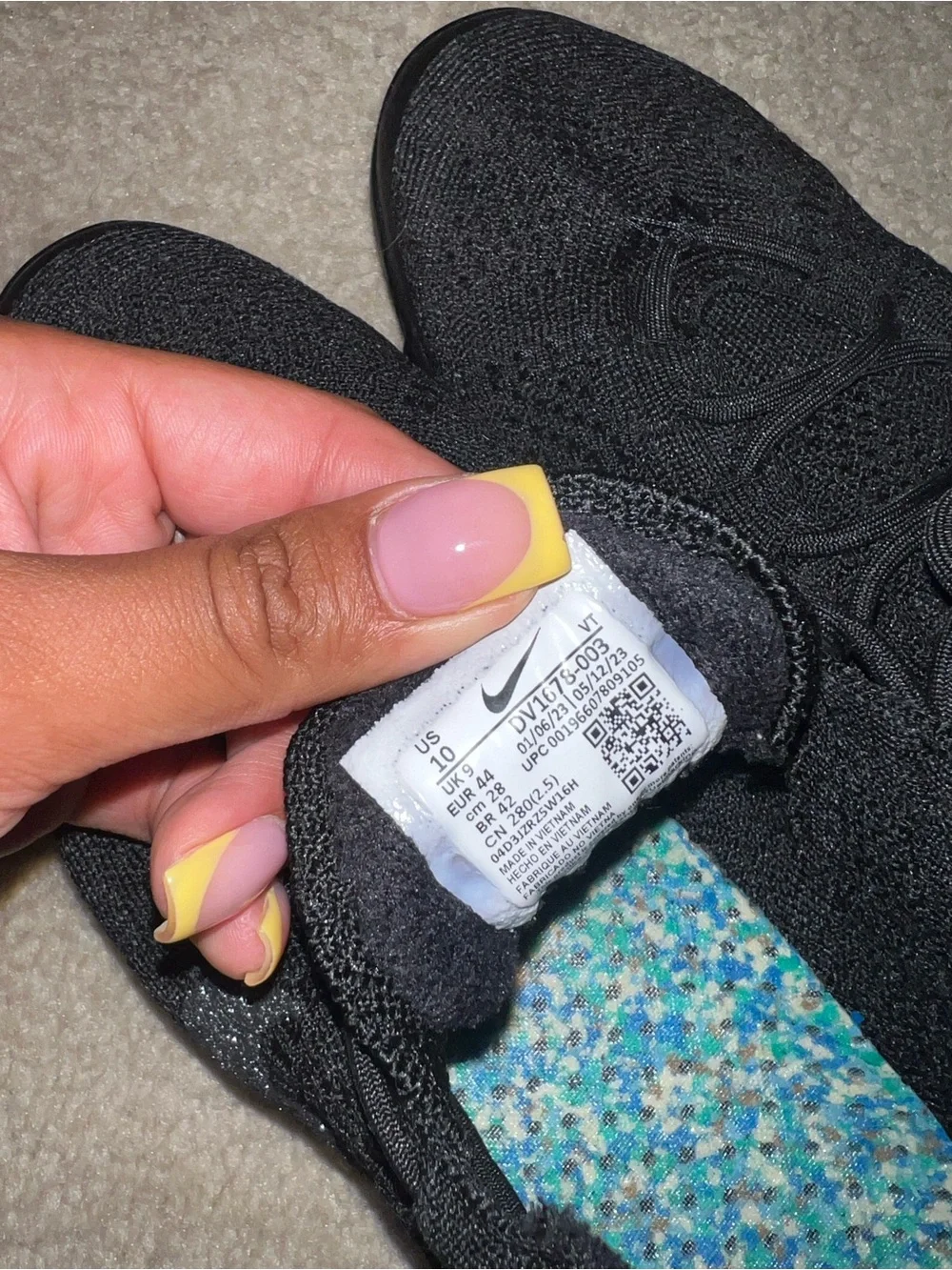 Nike Black Knit VaporMax-Style Sneakers